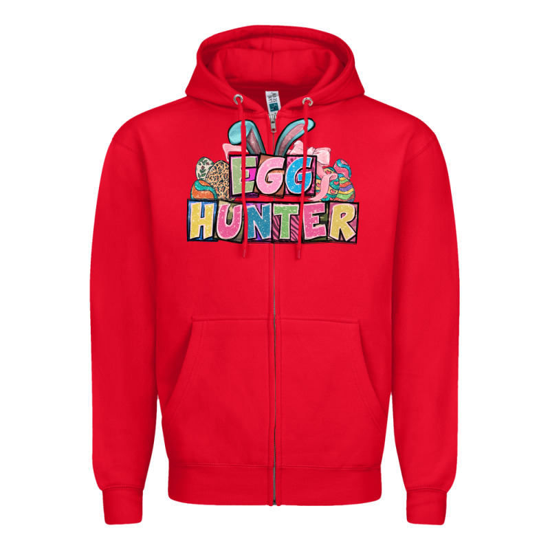 Egg Hunter Plate Letters Easter Day Zipper Hoodie by HowdyJamesFarm | Teevron