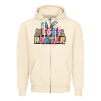 Sandshell Egg hunter plate letters Easter Day Zipper Hoodie - HowdyJamesFarm