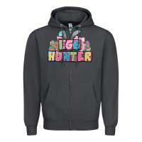 Smoke Egg hunter plate letters Easter Day Zipper Hoodie - HowdyJamesFarm