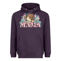 Plum Easter Bunny Mama  mother's day Heavyweight Hoodie - HowdyJamesFarm