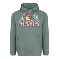 Sage Easter Bunny Mama  mother's day Heavyweight Hoodie - HowdyJamesFarm