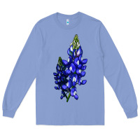 Colony Blue Bluebonnet Flower Long Sleeve Tee - LillyAllenDesigns
