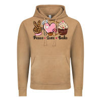 Vintage Camel peace love bake Vintage Hoodie - NancyCooperArtShop