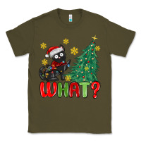 Army Green christmas  cat  what Classic Tee - MaliasSmallBusiness