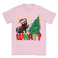 Bubblegum Pink christmas  cat  what Classic Tee - MaliasSmallBusiness