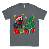 Charcoal Heather christmas  cat  what Classic Tee - MaliasSmallBusiness