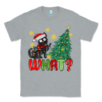 Heather Grey christmas  cat  what Classic Tee - MaliasSmallBusiness