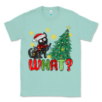 Seafoam christmas  cat  what Classic Tee - MaliasSmallBusiness