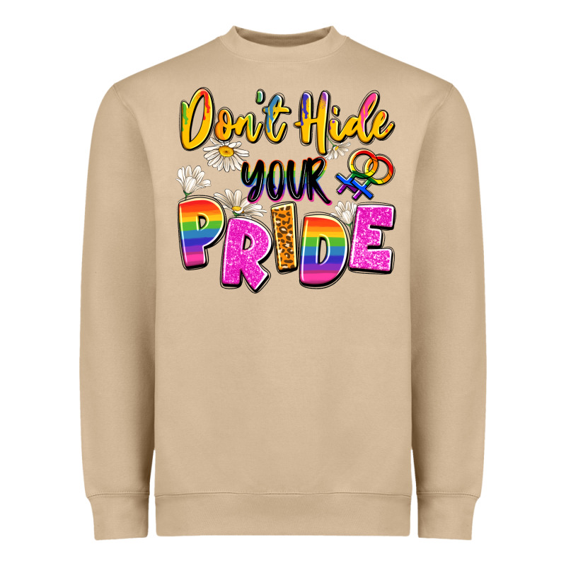 Don't Hide Your Pride Heavyweight Sweatshirt by Artiststas | Teevron