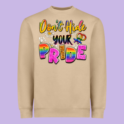 Don't Hide Your Pride Heavyweight Sweatshirt Designed By Artiststas