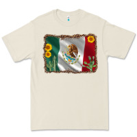 Bone mexico flag sunflower cactus Premium Tee - AdoDesignShop