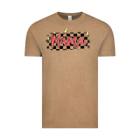 Vintage Coffee checkered mama Vintage Tee - MaliasSmallBusiness