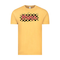 Vintage Mustard checkered mama Vintage Tee - MaliasSmallBusiness