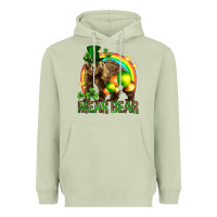 Matcha St. Patrick's Day mear bear Heavyweight Hoodie - HowdyJamesFarm