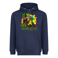 Navy St. Patrick's Day mear bear Heavyweight Hoodie - HowdyJamesFarm