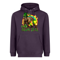Plum St. Patrick's Day mear bear Heavyweight Hoodie - HowdyJamesFarm