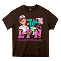 Chocolate Brown lpn licensed practical nurse Heavy Core Tee - AdoDesignShop