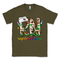 Army Green rn registered nurse Classic Tee - CowhideDigitalArt
