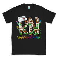 Black rn registered nurse Classic Tee - CowhideDigitalArt