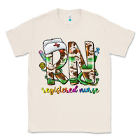 Natural rn registered nurse Classic Tee - CowhideDigitalArt