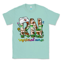 Seafoam rn registered nurse Classic Tee - CowhideDigitalArt