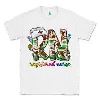 White rn registered nurse Classic Tee - CowhideDigitalArt