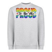 Heather Grey proud to be me Heavyweight Sweatshirt - Artiststas