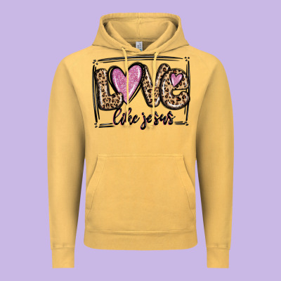 Love Like Jesus Vintage Hoodie Designed By Maliassmallbusiness