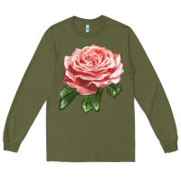 Army Green America Rose Long Sleeve Tee - LillyAllenDesigns