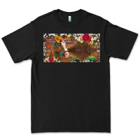 Black western turquoise gemstone horse cowhide leopard floral background lic Premium Tee - Artiststas