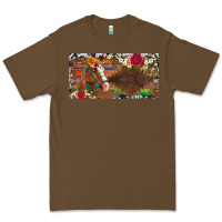 Cacao western turquoise gemstone horse cowhide leopard floral background lic Premium Tee - Artiststas