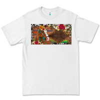White western turquoise gemstone horse cowhide leopard floral background lic Premium Tee - Artiststas