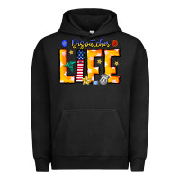 Pigment Black name tribute to first responder dispatchers Urban Hoodie - CowhideDigitalArt