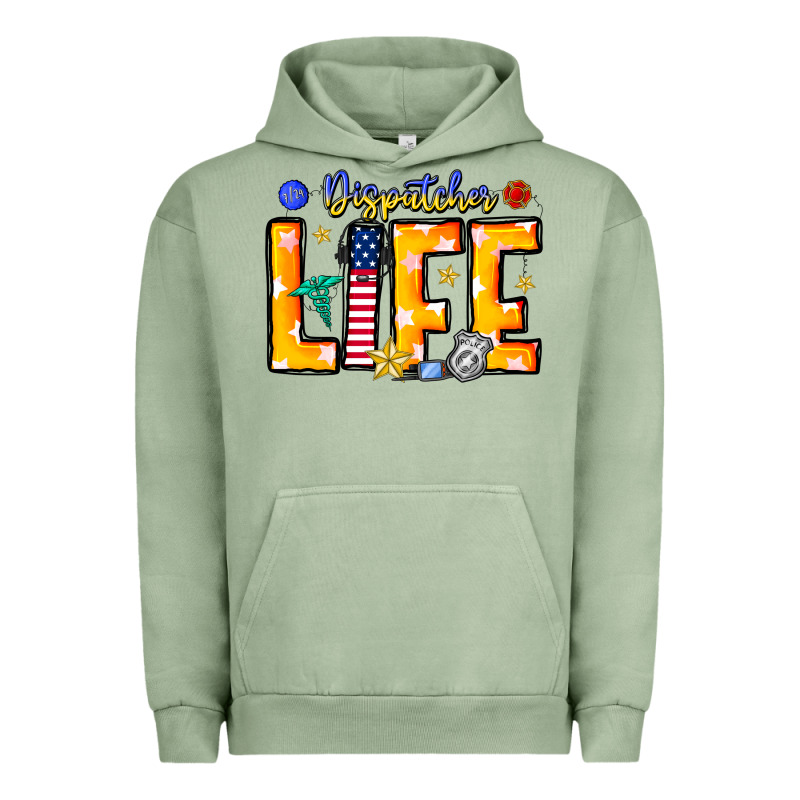 Name Tribute To First Responder Dispatchers Urban Hoodie by CowhideDigitalArt | Teevron