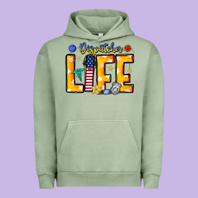 Name Tribute To First Responder Dispatchers Urban Hoodie Designed By Cowhidedigitalart