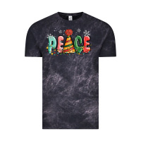Cloud Black peace Vintage Tee - MaliasSmallBusiness