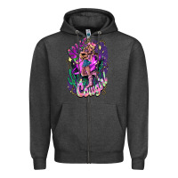 Charcoal Heather Space cowgirl Zipper Hoodie - HowdyJamesFarm