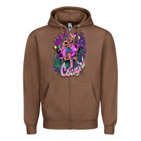 Chestnut Space cowgirl Zipper Hoodie - HowdyJamesFarm
