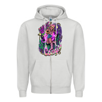 Dove Grey Space cowgirl Zipper Hoodie - HowdyJamesFarm