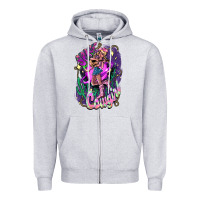 Heather Grey Space cowgirl Zipper Hoodie - HowdyJamesFarm