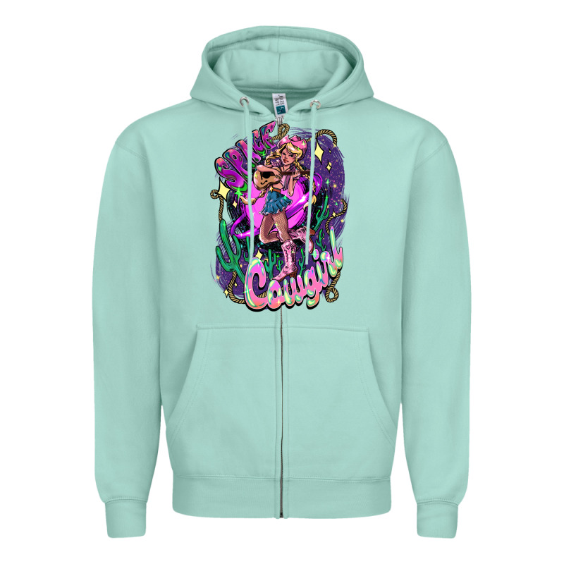 Space Cowgirl Zipper Hoodie by HowdyJamesFarm | Teevron