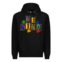Black Be kind Premium Hoodie - CowGirlArtShop