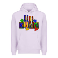 Lilac Be kind Premium Hoodie - CowGirlArtShop