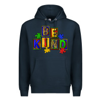 Navy Be kind Premium Hoodie - CowGirlArtShop