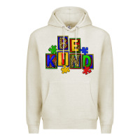 Oatmeal Heather Be kind Premium Hoodie - CowGirlArtShop