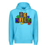 Ocean Blue Be kind Premium Hoodie - CowGirlArtShop