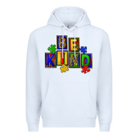 White Be kind Premium Hoodie - CowGirlArtShop