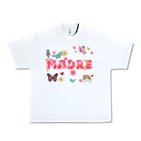 White ella es mama Urban Heavy Tee - JahusDesignShop