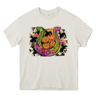 Cream halloween horseshoe Heavy Core Tee - JahusDesignShop