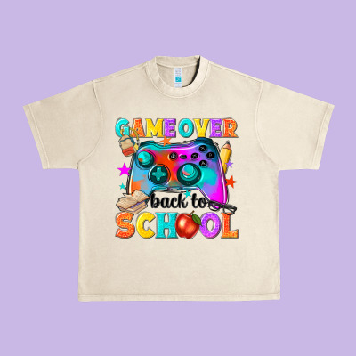 Game Over Back To School Urban Heavy Tee Designed By Nancycooperartshop